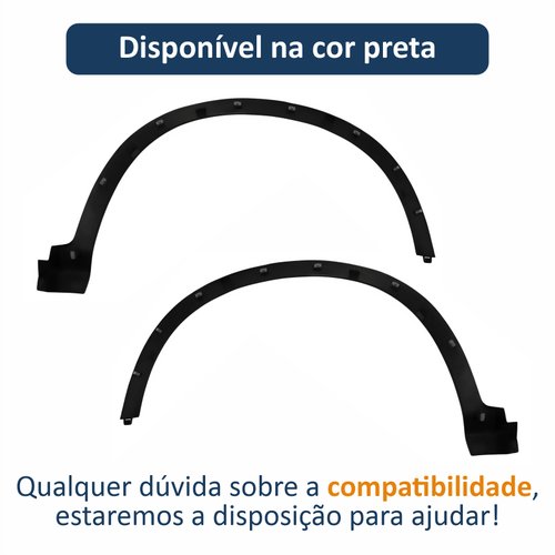 Par de Moldura Paralama Honda Crv 2012 Até 2016
