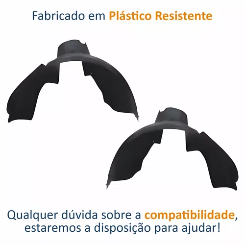 Par de Parabarro Dianteiro Fiat Palio Way 2013 Até 2017