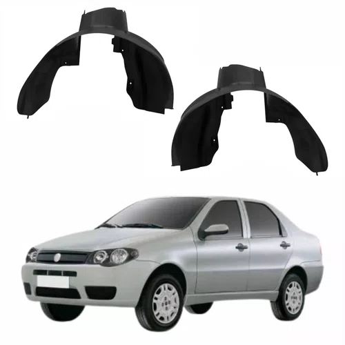 Par de Parabarro Dianteiro Fiat Siena G3 2004 Até 2007