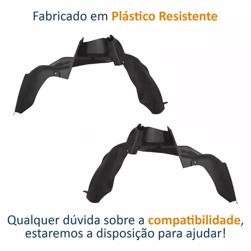Par de Parabarro Dianteiro Fiat Strada G3 2004 Até 2014