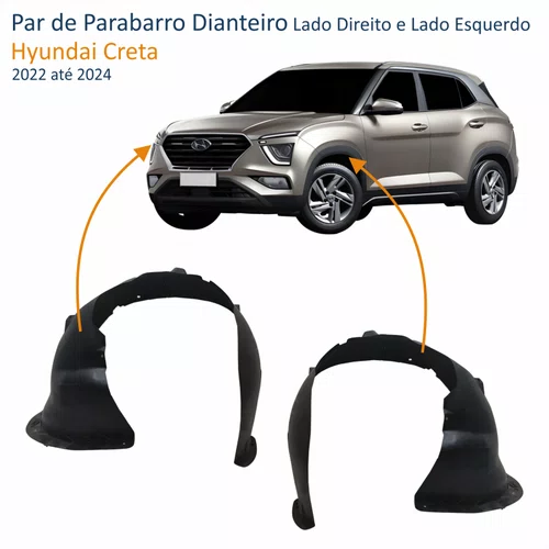 Par de Parabarro Dianteiro Hyundai Creta 2022 Até 2024