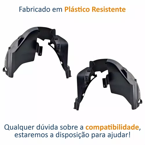Par de Parabarro Traseiro Fiat Punto 2013 Até 2017