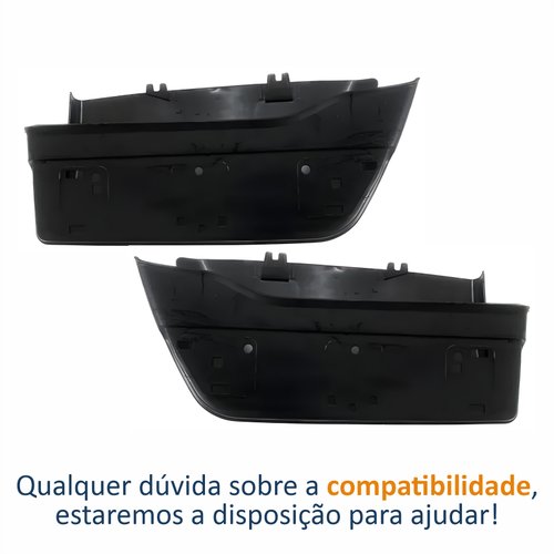 Par de Parachoque Traseiro Mitsubishi L-200 Triton 2007 Até 2017 Sem Pisante