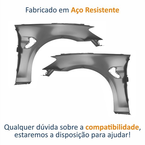 Par de Paralama Dianteiro BYD Seal 2023 Até 2025