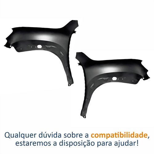 Par de Paralama Dianteiro Renault Kwid 2017 Até 2022