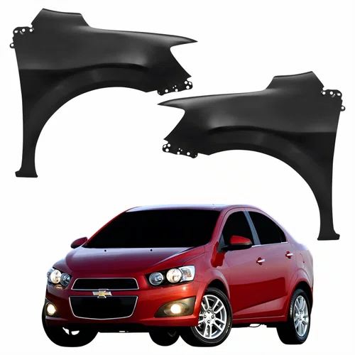 Par de Paralama Gm Sonic Sedan 2012 Até 2016