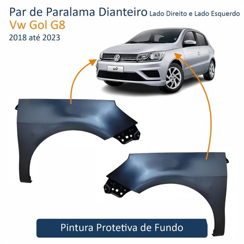 Par de Paralama Vw Gol G8 2018 Até 2023