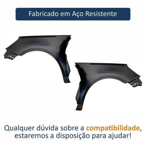 Par de Paralama Vw Gol G8 2018 Até 2023