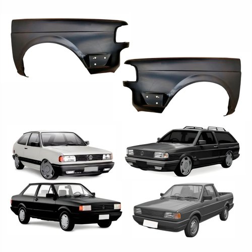 Par de Paralama Vw Gol Voyage Parati Saveiro G1 1991 Até 1994