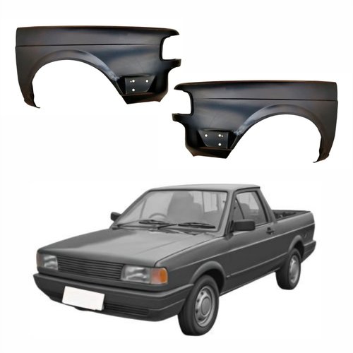 Par de Paralama Vw Saveiro G1 1991 Até 1994