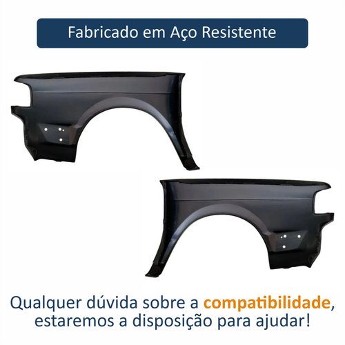 Par de Paralama Vw Saveiro G1 1991 Até 1994