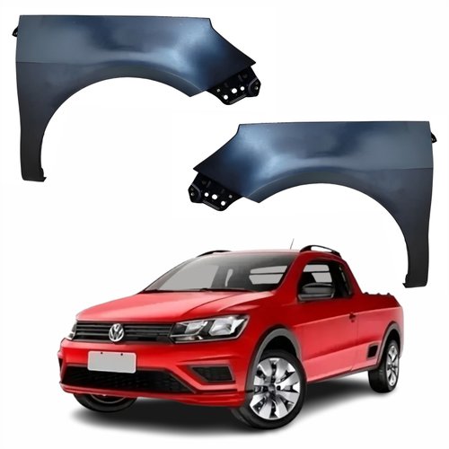 Par de Paralama Vw Saveiro G7 2017 Até 2023