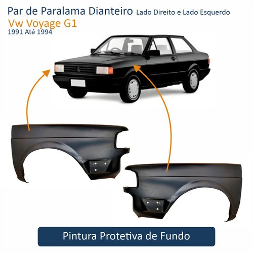 Par de Paralama Vw Voyage G1 1991 Até 1994