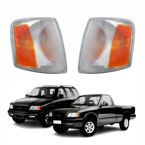 Par de Pisca Gm S-10 Blazer 1995 Até 2000 Âmbar