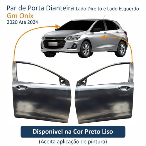 Par de Porta Dianteira Gm Onix 2020 Até 2024