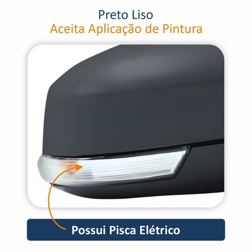Par de Retrovisor Ford Focus 2014 Até 2016 Com Pisca Elétrico e Luz de Solo