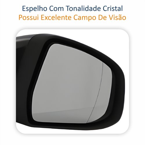 Par de Retrovisor Ford Focus 2014 Até 2016 Com Pisca Elétrico e Luz de Solo