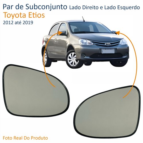 Par de Subconjunto Toyota Etios 2012 Até 2019 Elétrico Encaixe Modelo Metagal