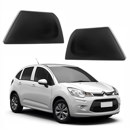 Par de Tampa Reboque Dianteira Citroen C3 2013 até 2021