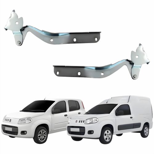 Par Dobradiça Capo Fiat Uno Vivace 2011 Até 2014 Fiorino 2013 Até 2022