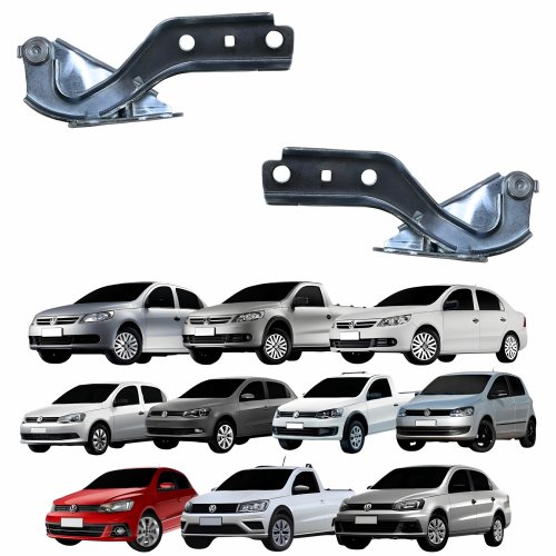 Par Dobradiça Capo Vw Gol Voyage Saveiro G5 G6 G7 2008 Até 2020 Fox 2011 Até 2014