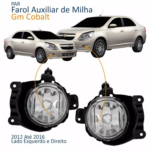 Par Farol Auxiliar De Milha Gm Cobalt 2012 2013 2014 2015 2016
