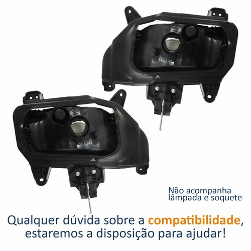 Par Farol Auxiliar De Milha Hyundai Hr 2013 Até 2022