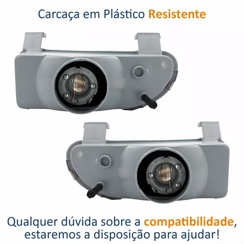 Par Farol Auxiliar De Milha Vw Gol G2 1995 Até 1999