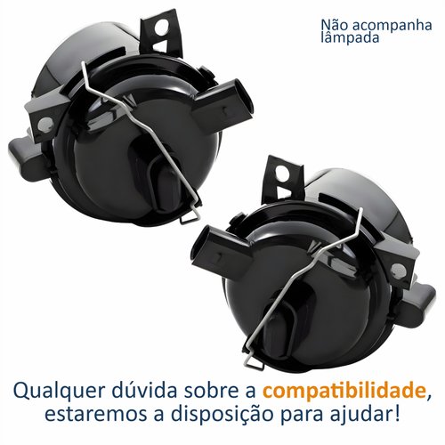 Par de Farol Auxiliar De Milha Vw Gol G4 2005 Até 2008 Fox 2003 Até 2010 Polo 2003 Até 2006 Original Arteb
