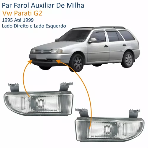 Par Farol Auxiliar De Milha Vw Parati G2 1995 Até 1999