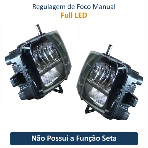 Par Farol Auxiliar Vw T-Cross 2019 Até 2024 Full Led