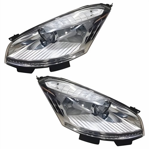 Par Farol Citroen C4 Gran Picasso 2007 2008 2009 2010 Máscara Cromada Com Pisca