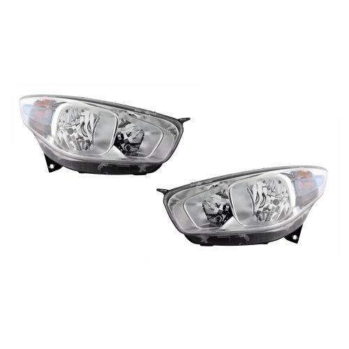 Par Farol Fiat Grand Siena 2012 Até 2016 Máscara Cromada