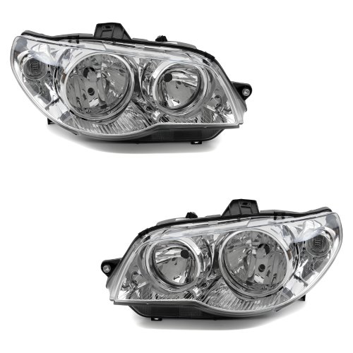 Par Farol Fiat Palio G3 2004 Até 2014 Siena Weekend G3 2004 Até 2007 Strada G3 2004 Até 2012 Mascara Cromada Com Anel Cromado