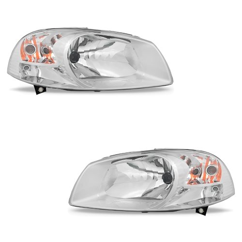 Par Farol Fiat Palio G4 2008 Até 2012 Siena G4 2010 Até 2012 Strada G4 2014 Até 2019 Mascara Cromada