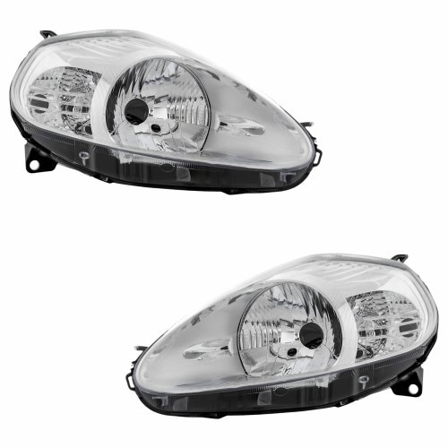 Par Farol Fiat Punto 2008 2009 2010 2011 2012 Mascara Cromada