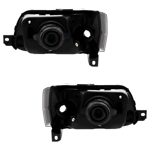 Par Farol Fiat Uno Fire Fiorino 2004 Até 2014 Mascara Negra