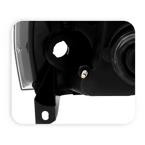 Par Farol Fiat Uno Fire Fiorino 2004 Até 2014 Mascara Negra