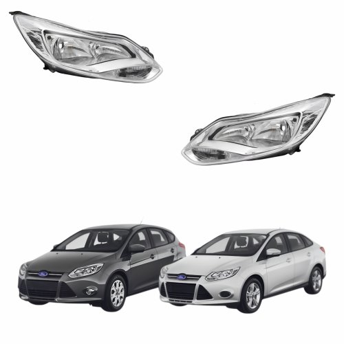 Par Farol Ford Focus Hatch Sedan 2013 Até 2015 Sem led