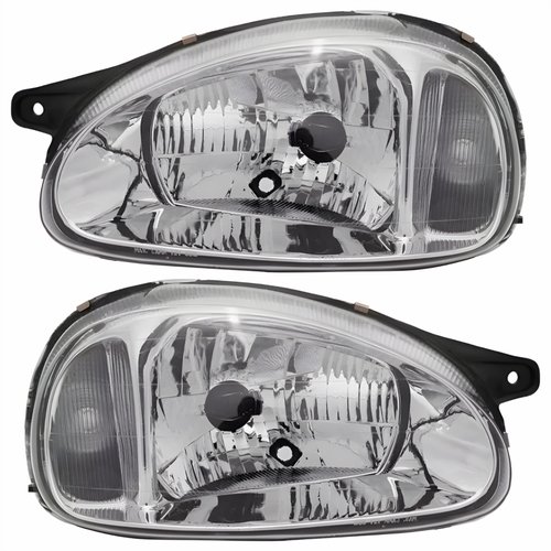 Par Farol Gm Corsa 2000 2001 2002 Carcaça Preta