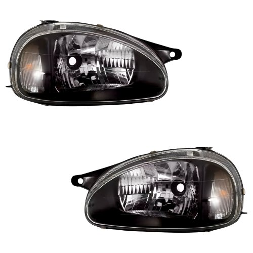Par Farol Gm Corsa 2000 Até 2010 Mascara Negra