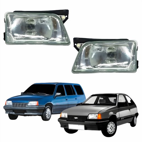Par de Farol Gm Kadett Ipanema 1989 Até 1998 Original Arteb