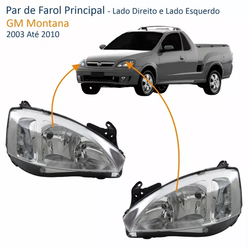 Par Farol GM Montana 2003 Até 2010