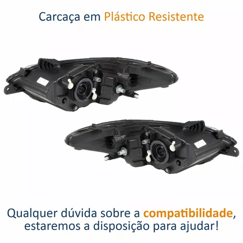 Par Farol Gm Onix Prisma 2017 Até 2019 Com LED