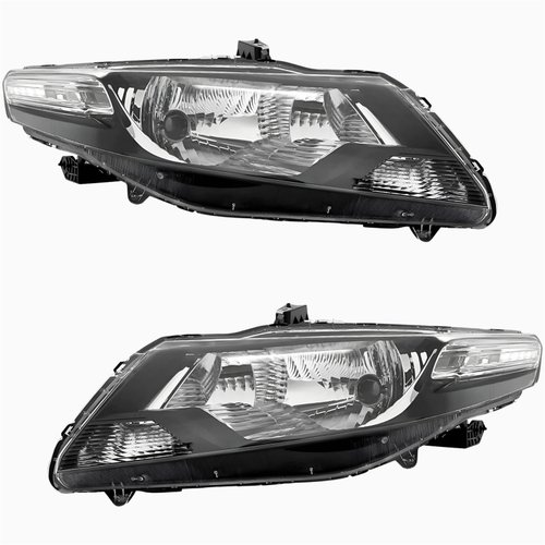 Par Farol Honda City 2010 2011 2012 2013 2014 Mascara Negra