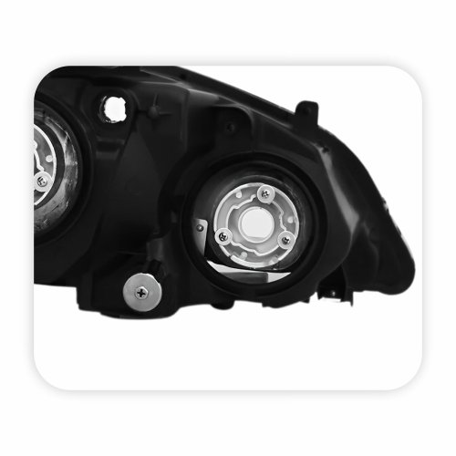Par Farol Honda Civic 2004 2005 2006 Mascara Cromada Com Pisca Cristal