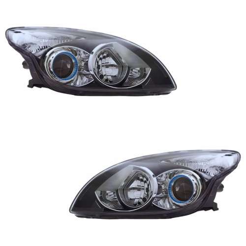 Par Farol Hyundai I-30 2009 2010 2011 2012 Mascara Negra