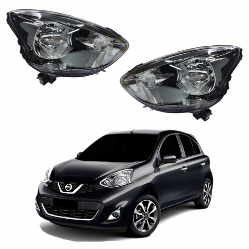 Par Farol Nissan March 2015 2016 2017 2018 2019 Mascara Cromomix