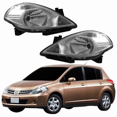 Par Farol Principal Nissan Tiida 2008 2009 2010 2011 2012