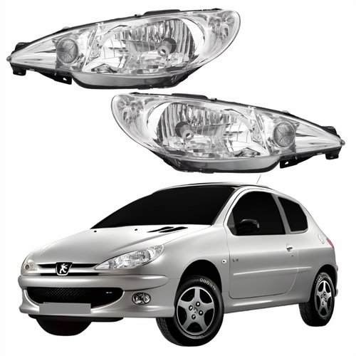 Par Farol Peugeot 206 2004 Até 2009 Simples